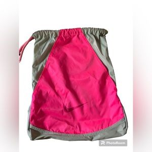 Nike pink & gray sling bag